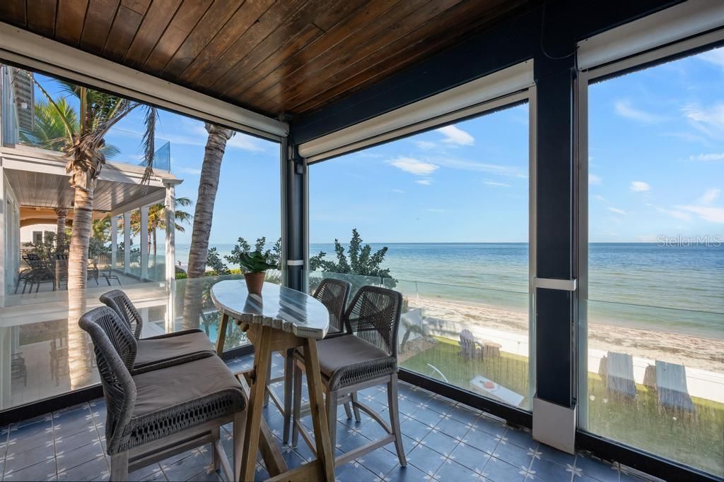 Interior, Sun Room, Water, Wooden Ceilings