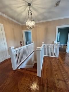 Chandelier, Interior, Wood Texture Flooring