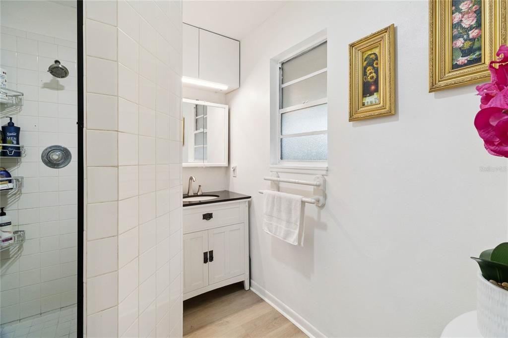Bathroom, Interior, Wood Texture Flooring