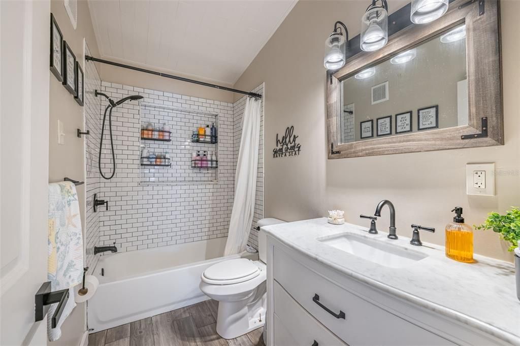 Bathroom, Interior, Wood Texture Flooring