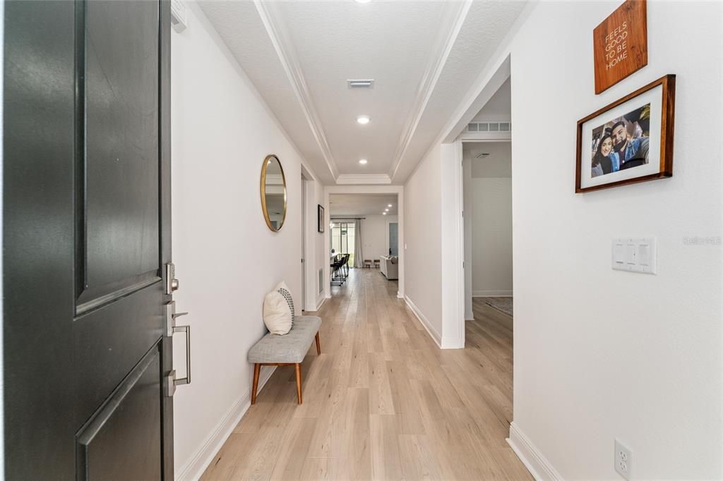 Interior, Recessed Lighting, Wood Texture Flooring