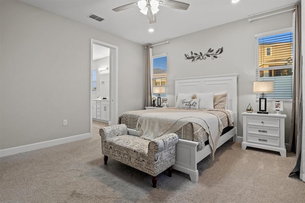 Bedroom, Interior, Recessed Lighting