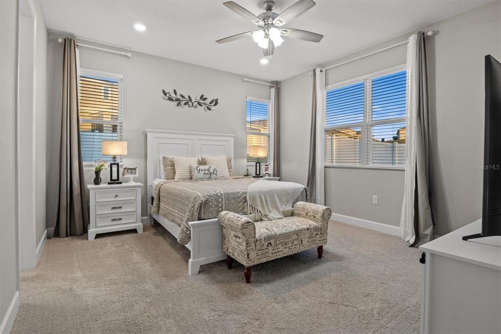 Bedroom, Interior, Recessed Lighting