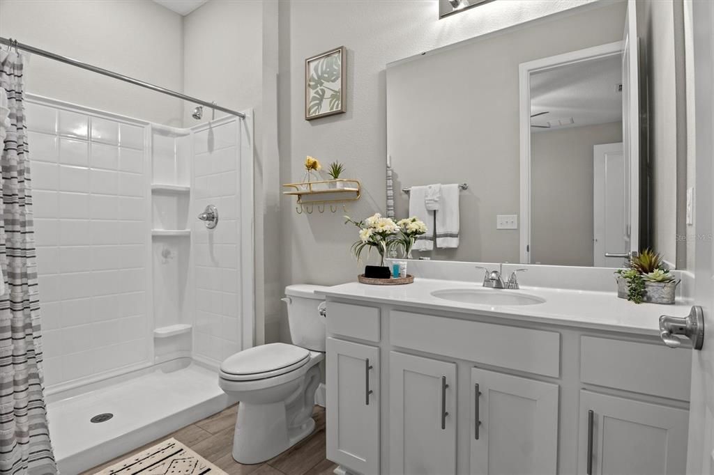 Bathroom, Interior, Wood Texture Flooring