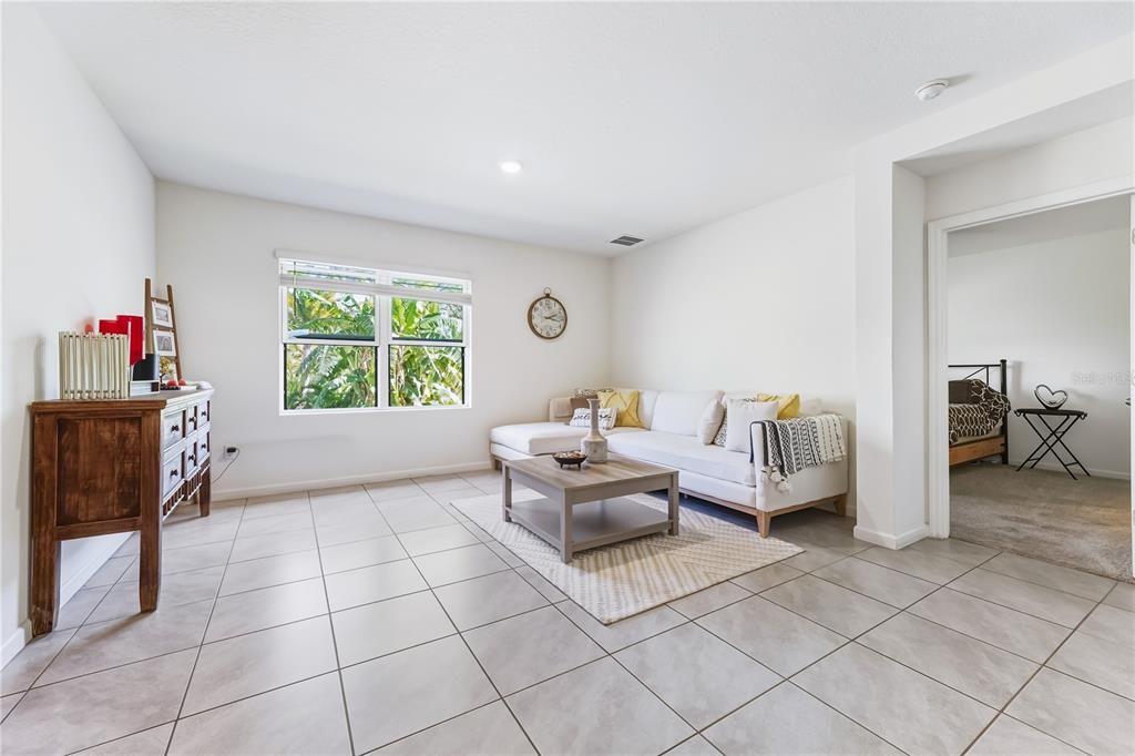 Interior, Living room, Recessed Lighting