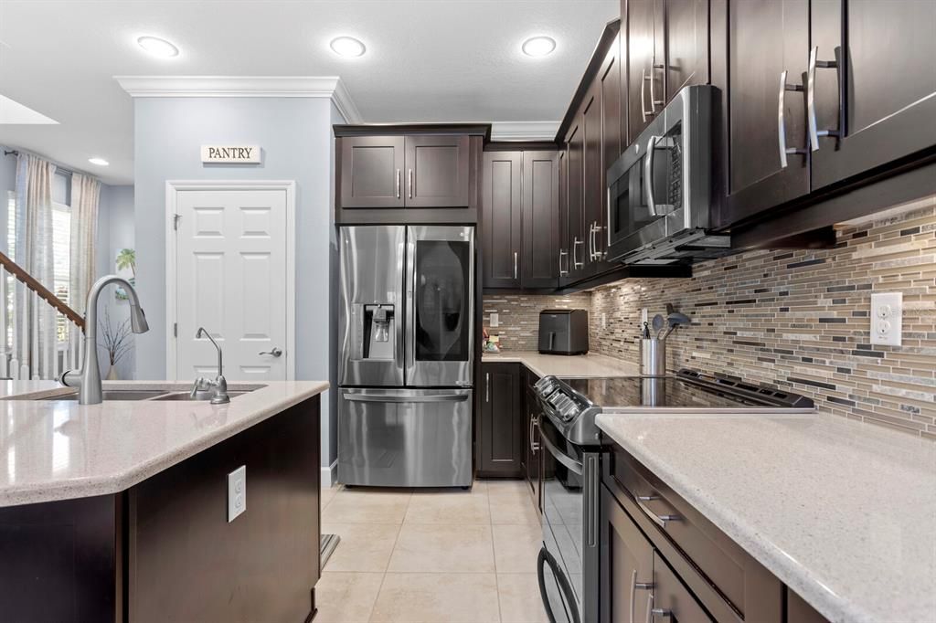 Interior, Kitchen, Recessed Lighting, Stainless Steel Appliances