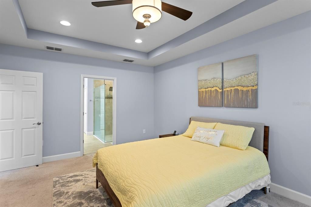 Bedroom, Interior, Recessed Lighting
