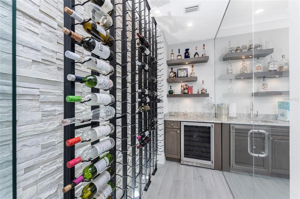 Interior, Recessed Lighting, Wine Storage, Wood Texture Flooring