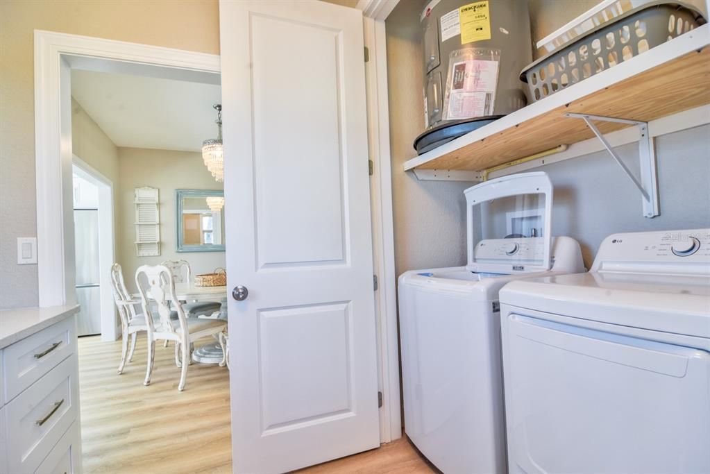Dining room, Interior, Washer, Wood Texture Flooring