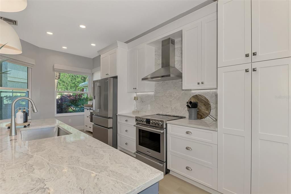 Interior, Kitchen, Recessed Lighting, Stainless Steel Appliances