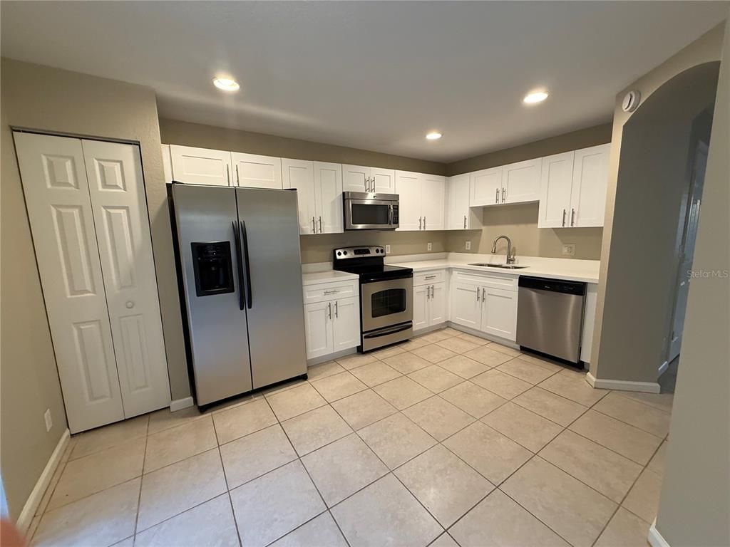 Interior, Kitchen, Recessed Lighting, Stainless Steel Appliances