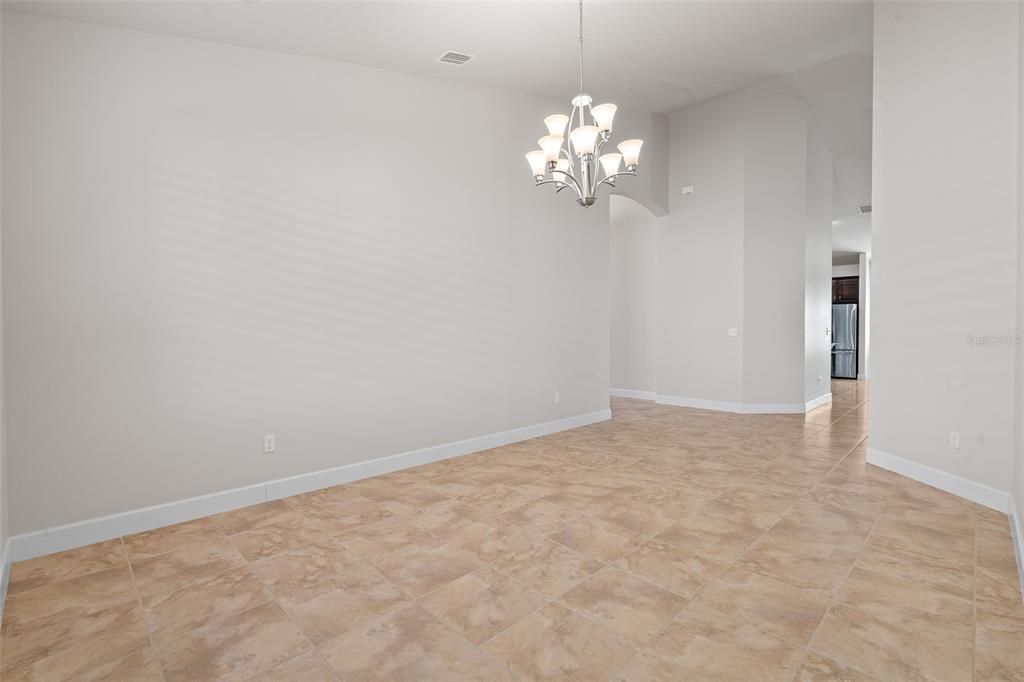Chandelier, Empty room, Interior