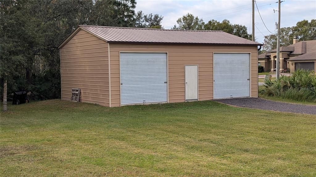 Backyard, Detached Garage, Exterior