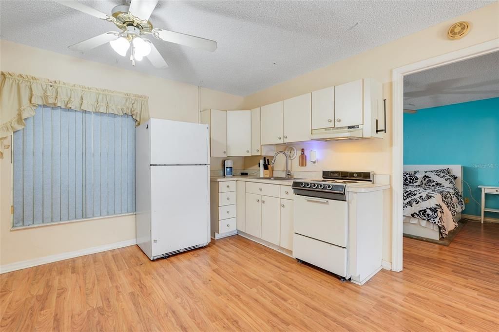 Interior, Kitchen, Wood Texture Flooring