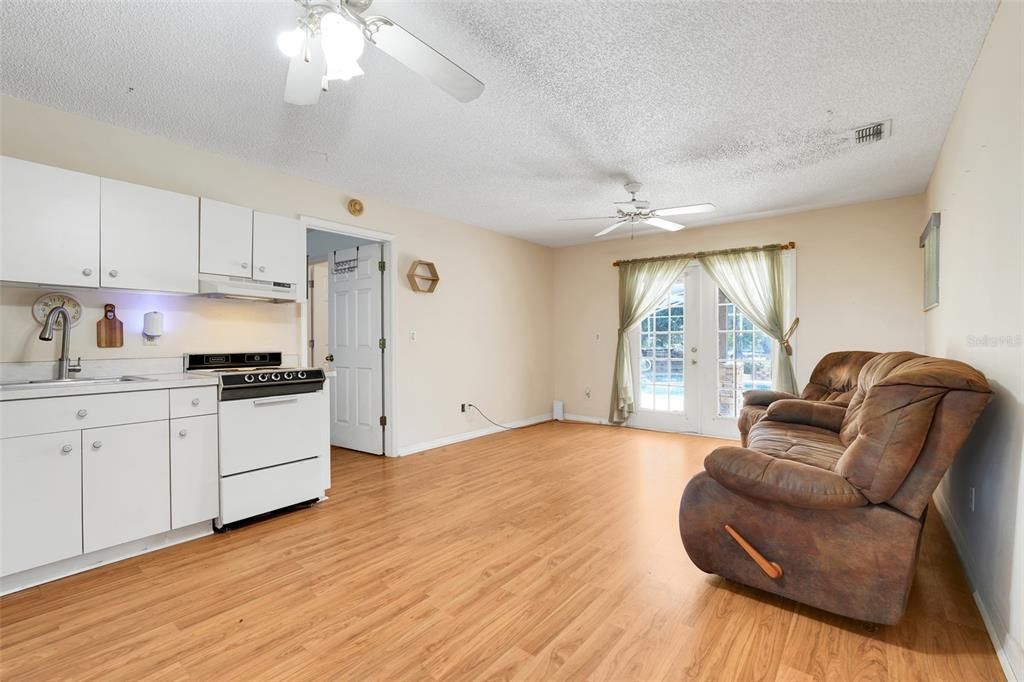 Interior, Kitchen, Wood Texture Flooring