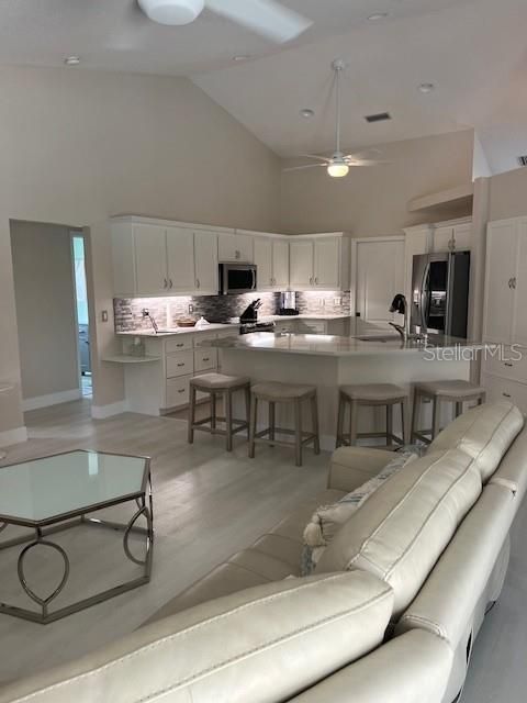 Interior, Kitchen, Living room, Recessed Lighting