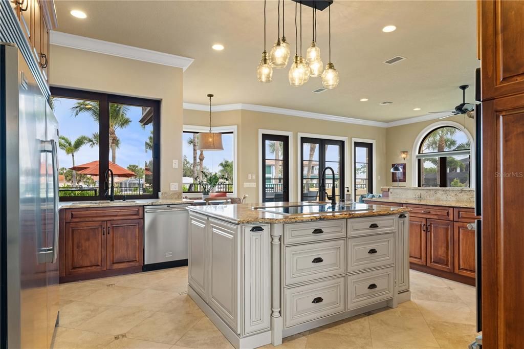 Interior, Kitchen, Pendant Lights, Recessed Lighting, Stainless Steel Appliances