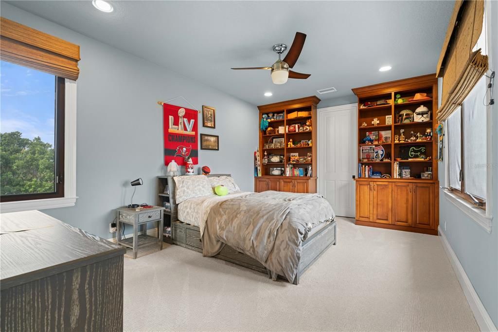 Bedroom, Interior, Recessed Lighting