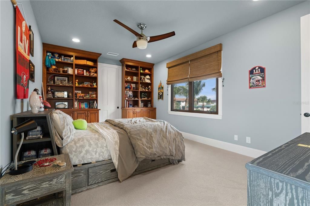 Bedroom, Interior, Recessed Lighting