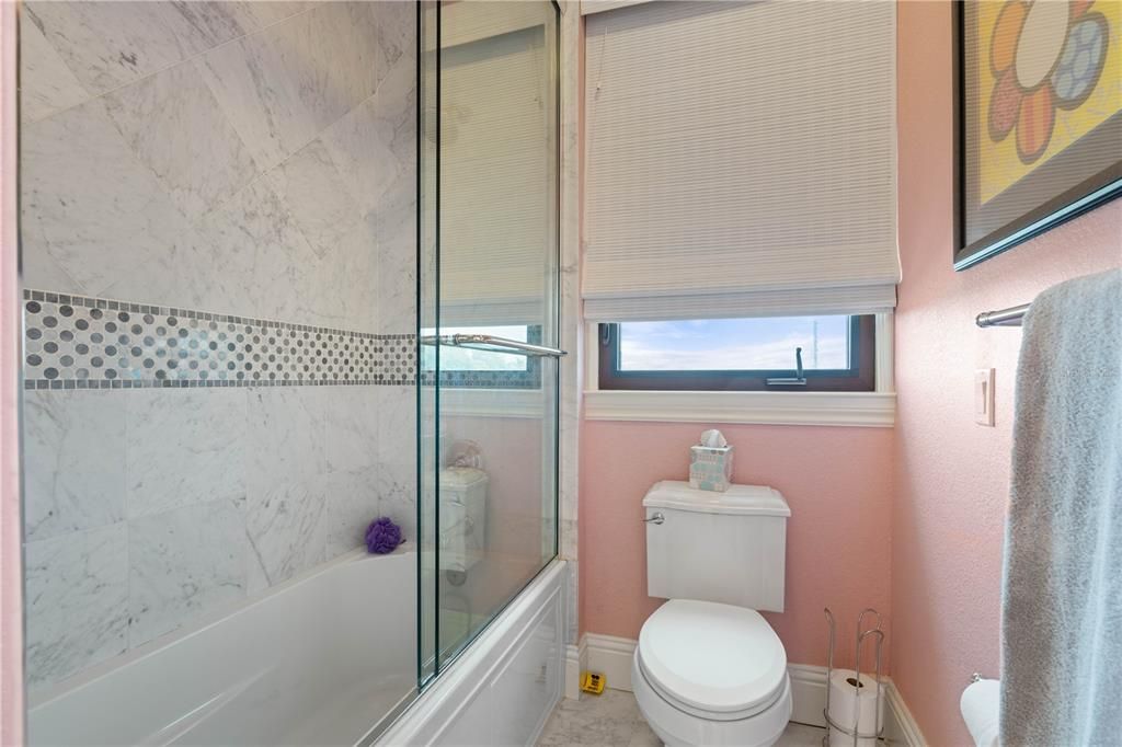 Bathroom, Glass Shower, Interior, Marble Walls