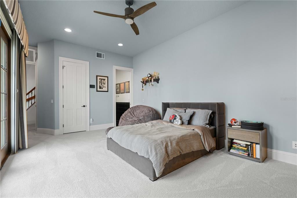 Bedroom, Interior, Recessed Lighting