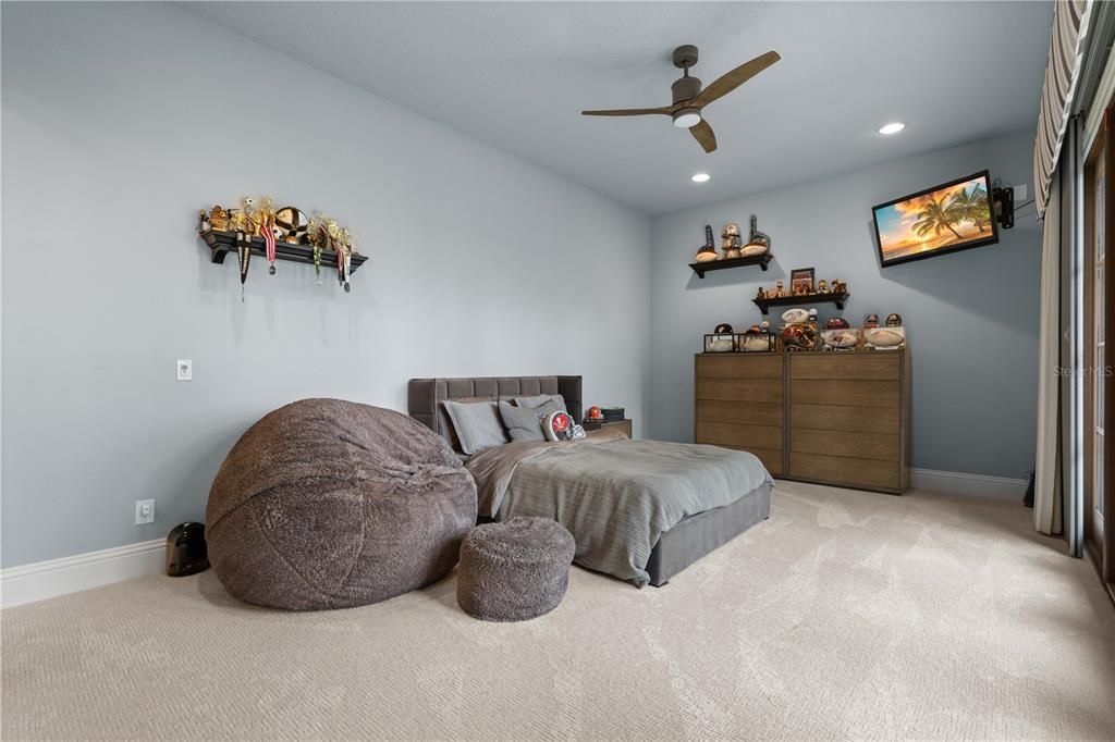 Bedroom, Interior, Recessed Lighting