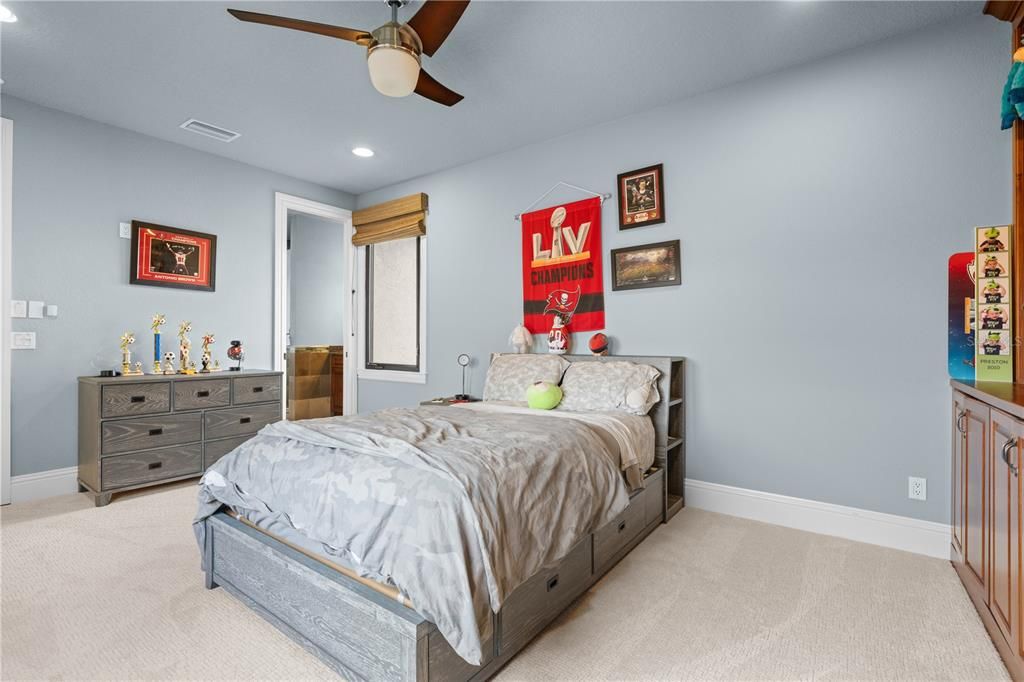 Bedroom, Interior, Recessed Lighting