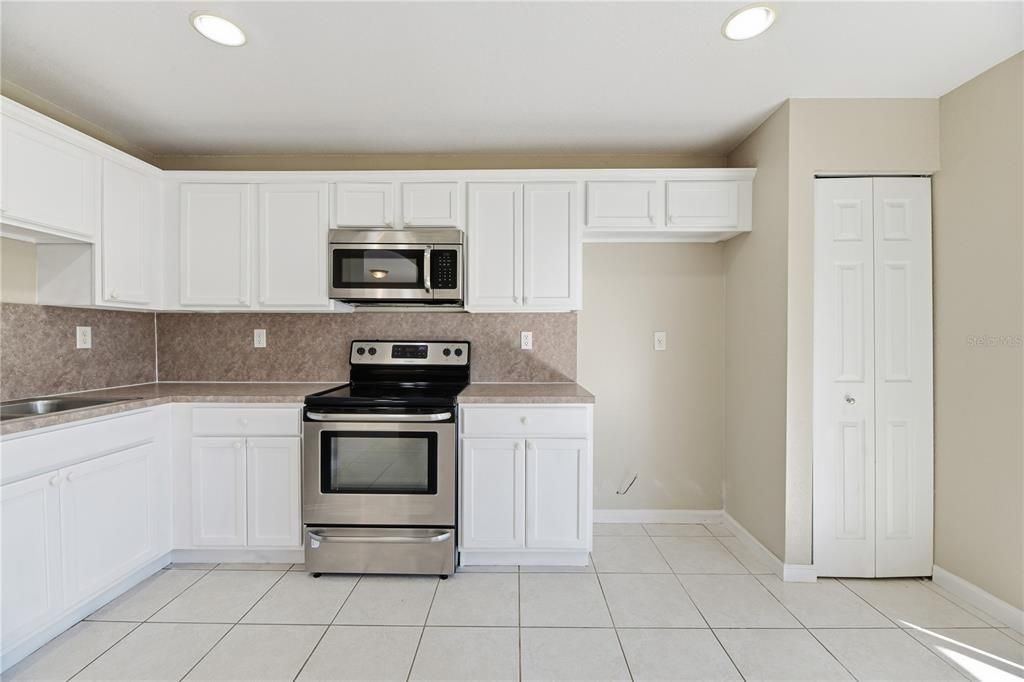 Interior, Kitchen, Recessed Lighting, Stainless Steel Appliances