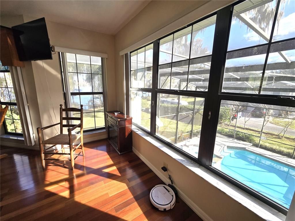 Interior, Sun Room, Wood Texture Flooring