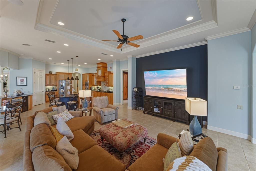 Dining room, Interior, Kitchen, Living room, Pendant Lights, Recessed Lighting, Water