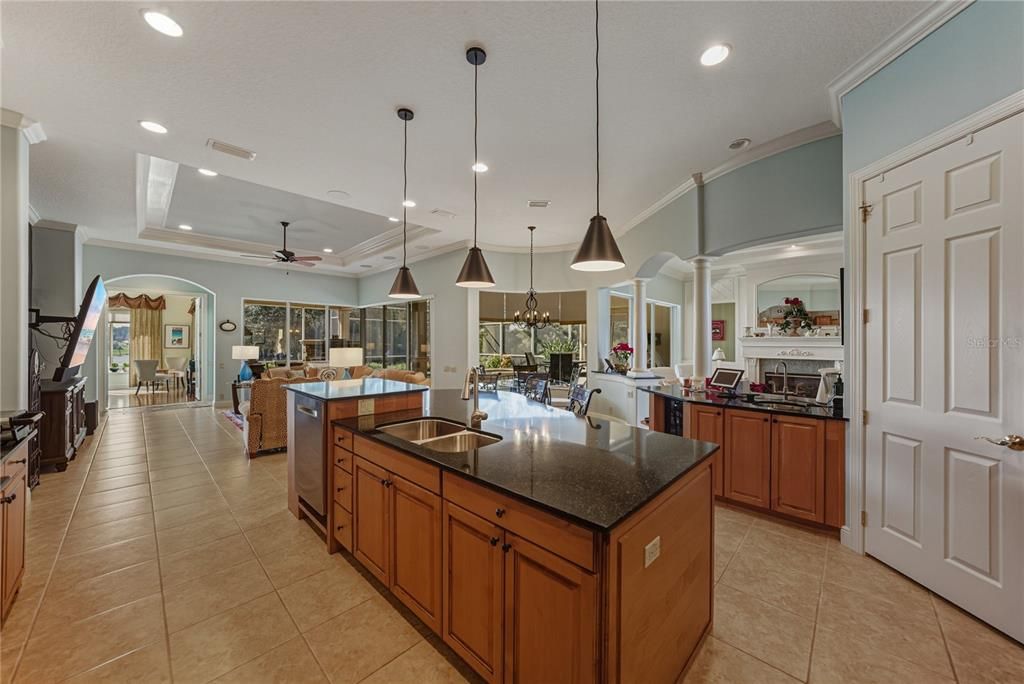 Interior, Kitchen, Pendant Lights, Recessed Lighting