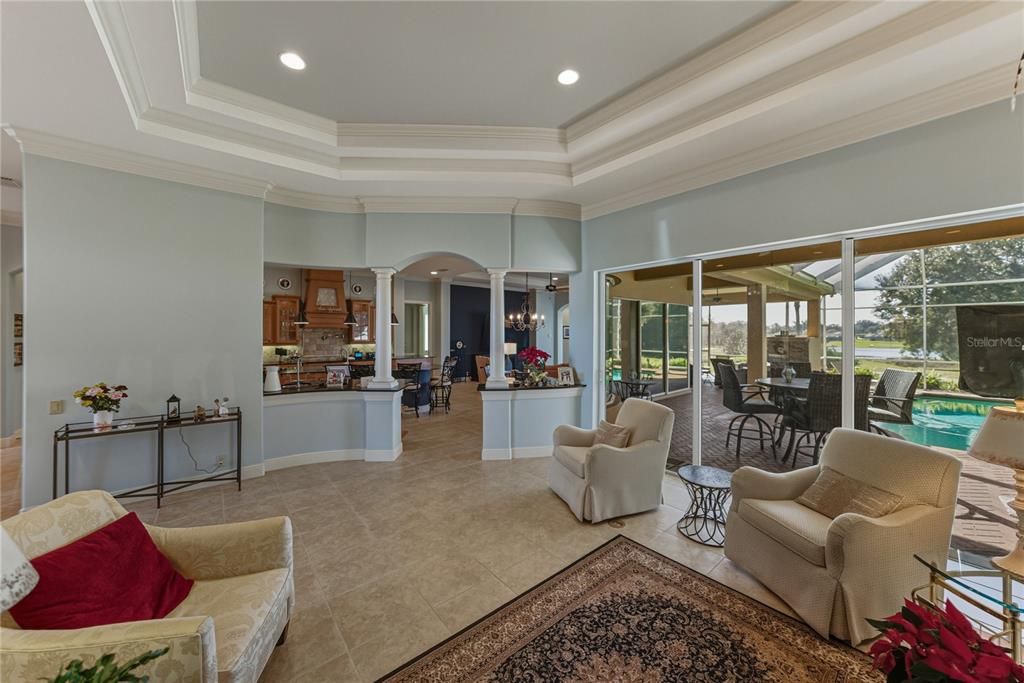 Dining room, Interior, Kitchen, Living room, Pendant Lights, Recessed Lighting