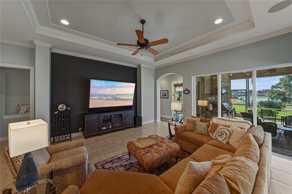 Interior, Living room, Recessed Lighting