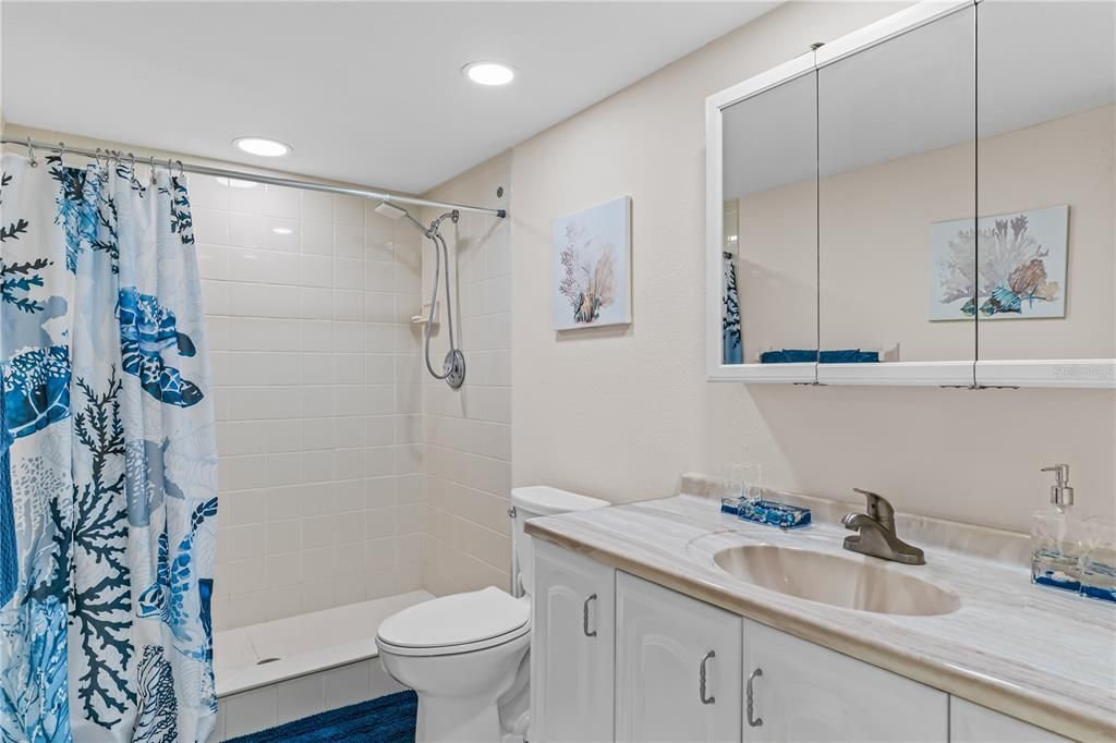 Bathroom, Interior, Recessed Lighting
