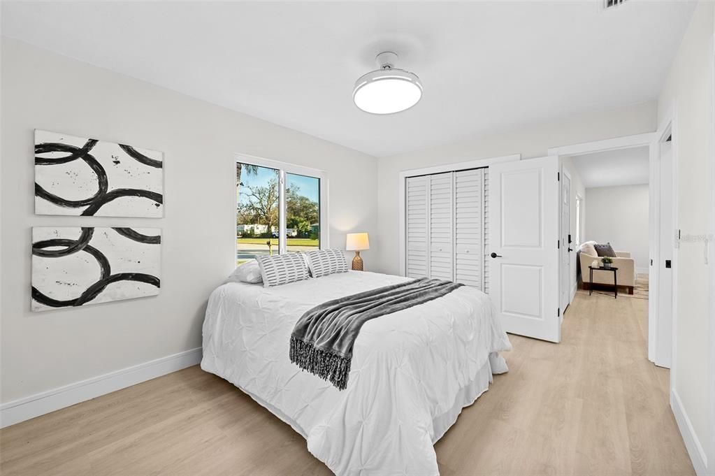 Bedroom, Interior, Wood Texture Flooring