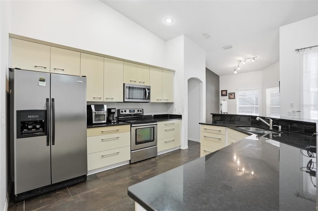 Interior, Kitchen, Recessed Lighting, Stainless Steel Appliances