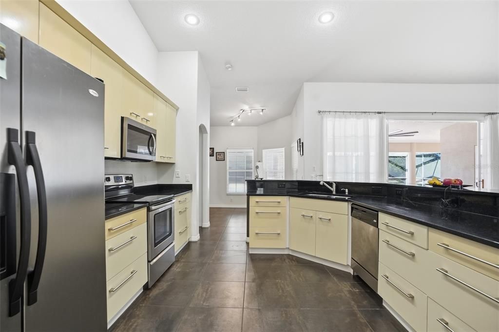 Interior, Kitchen, Recessed Lighting, Stainless Steel Appliances