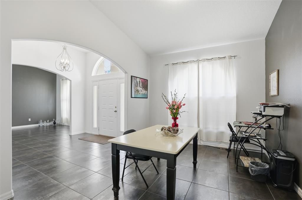 Dining room, Interior, Pendant Lights