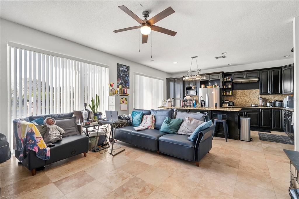 Interior, Kitchen, Living room, Pendant Lights, Recessed Lighting, Stainless Steel Appliances