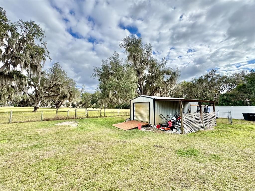 Backyard, Detached Garage, Exterior