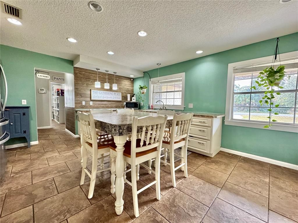 Dining room, Interior, Kitchen, Pendant Lights, Recessed Lighting