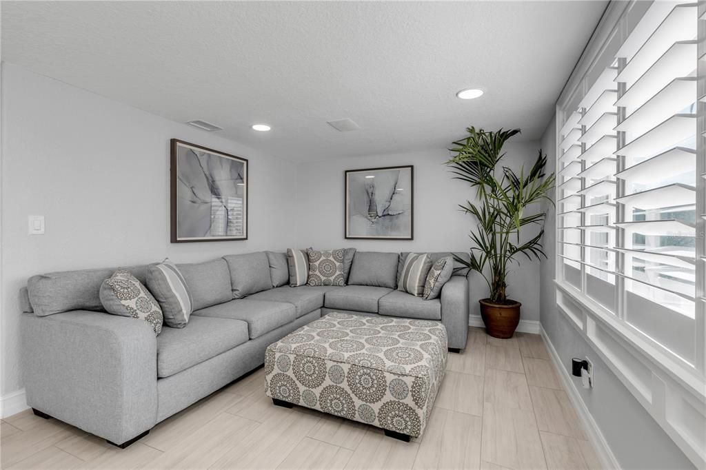 Interior, Living room, Recessed Lighting