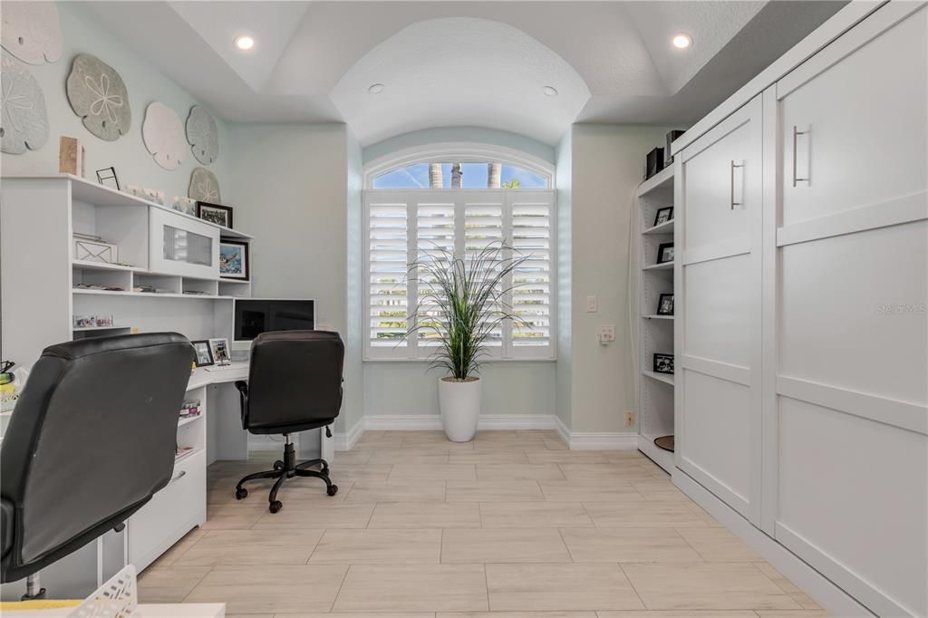 Home Office, Interior, Recessed Lighting