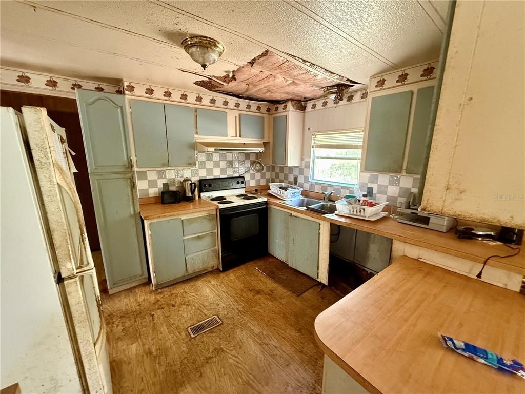 Interior, Kitchen, Wood Texture Flooring