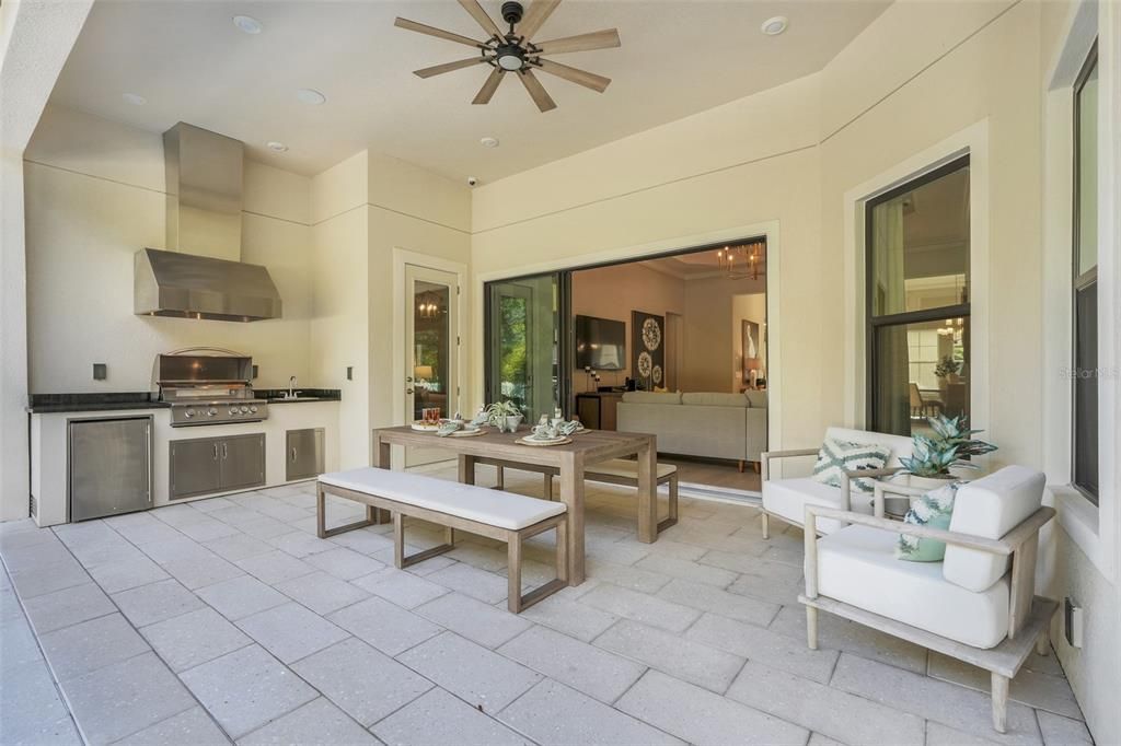 Dining room, Interior, Kitchen, Living room, Recessed Lighting, Stainless Steel Appliances