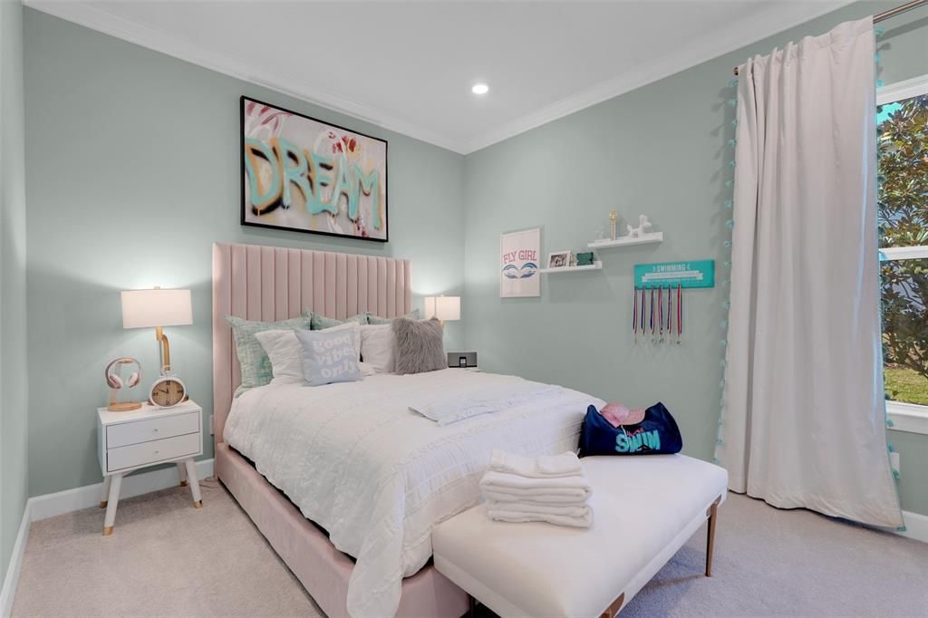 Bedroom, Interior, Recessed Lighting