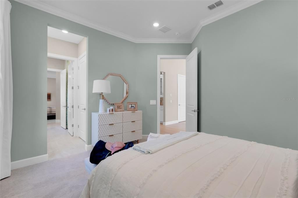 Bedroom, Interior, Recessed Lighting