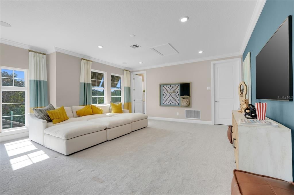 Interior, Living room, Recessed Lighting