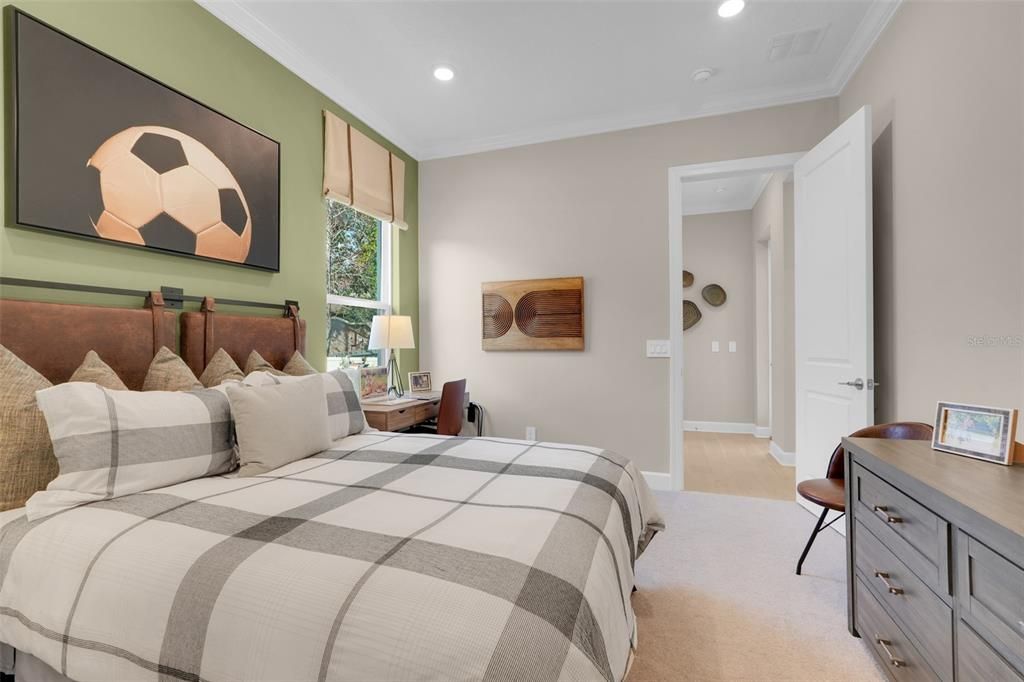 Bedroom, Interior, Recessed Lighting