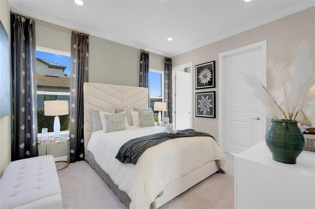 Bedroom, Interior, Recessed Lighting